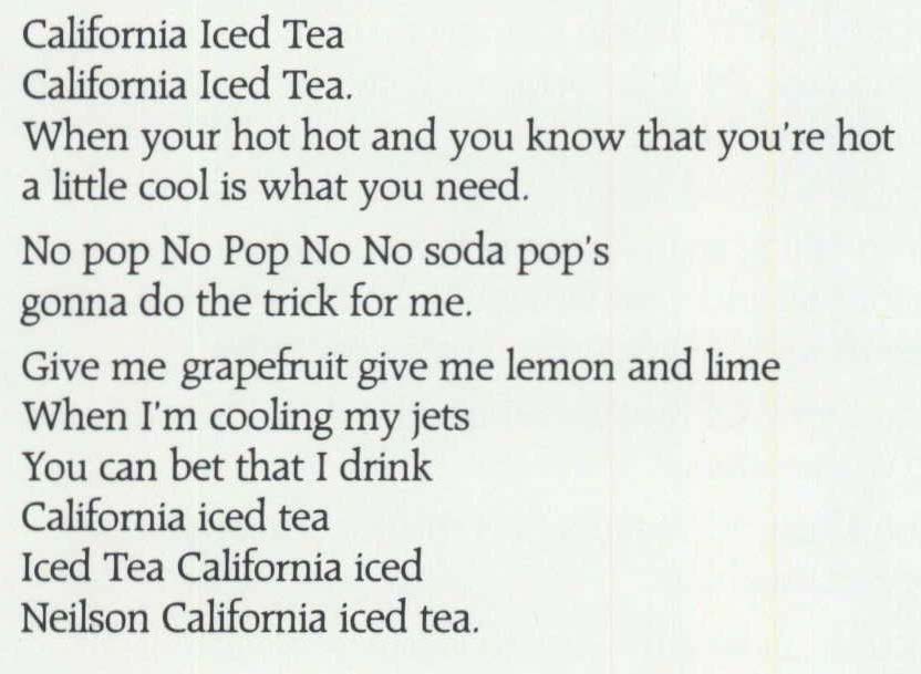 California Iced Tea