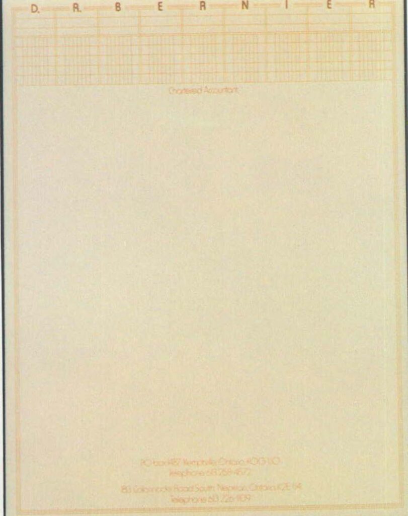 Dr. Bernier letterhead