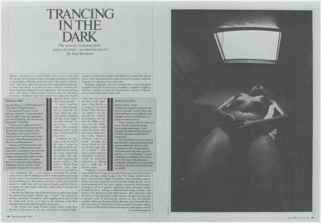 Trancing in the Dark