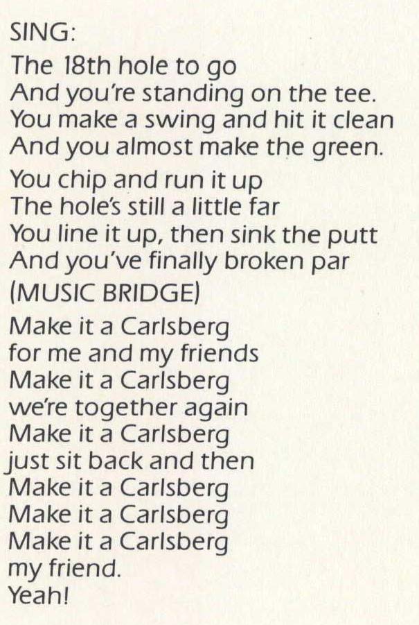 Make it a Carlsberg