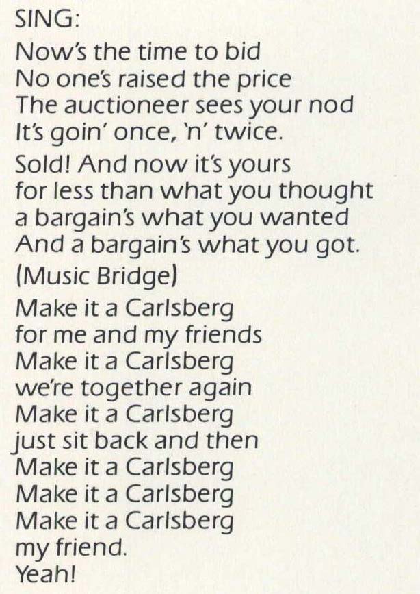 Make it a Carlsberg