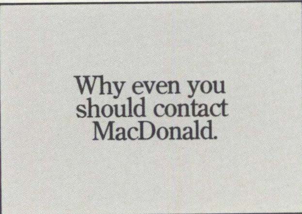 Why Even You Should Contact MacDonald