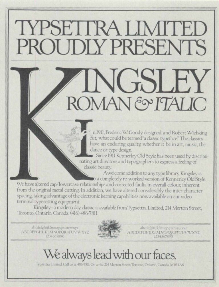 Kingsley Roman & Italic