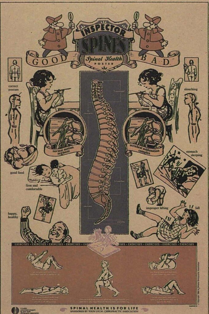 Inspector Spine's Health Poster