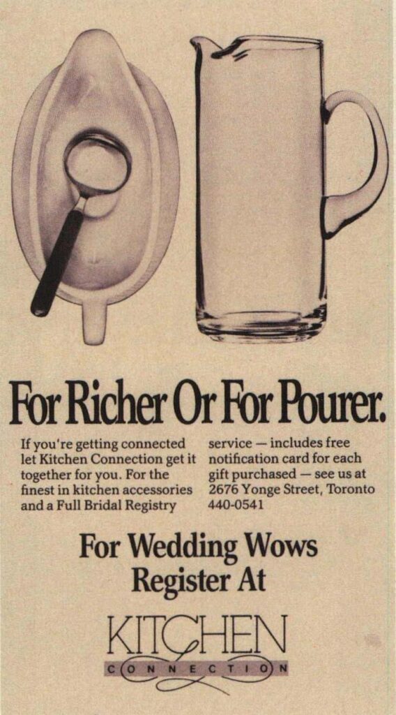 For Butter Or For Wurst For Richer Or Pourer To Halve And To Hold