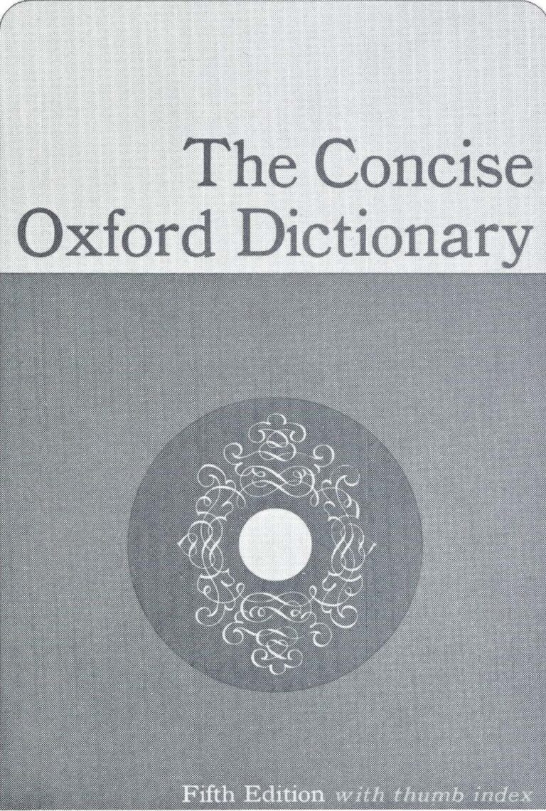 Oxford Dictionary