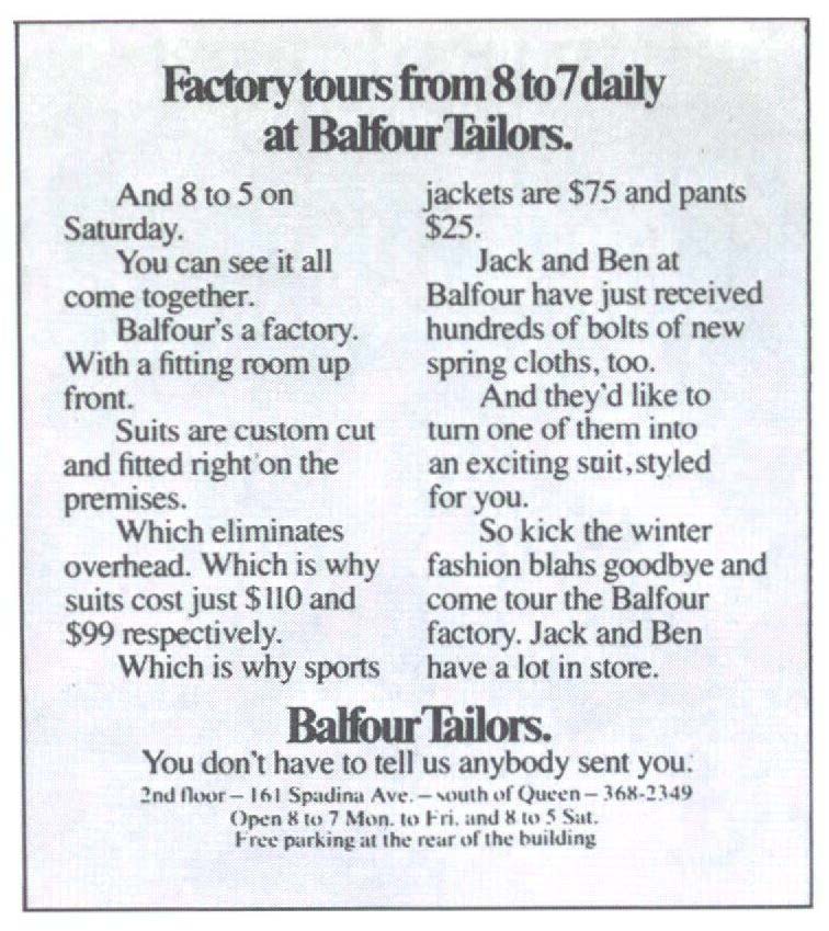 Balfour Tailors