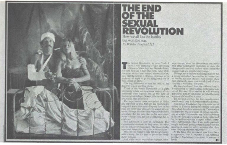 The End of the Sexual Revolution