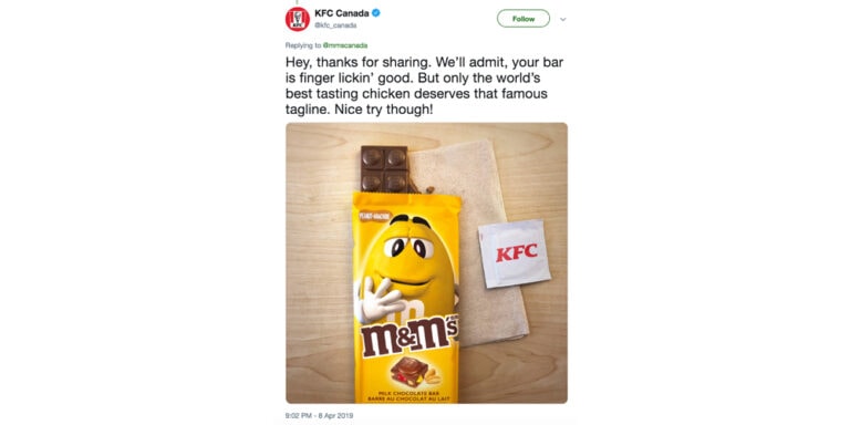M&M's Finger Lickin' Good
