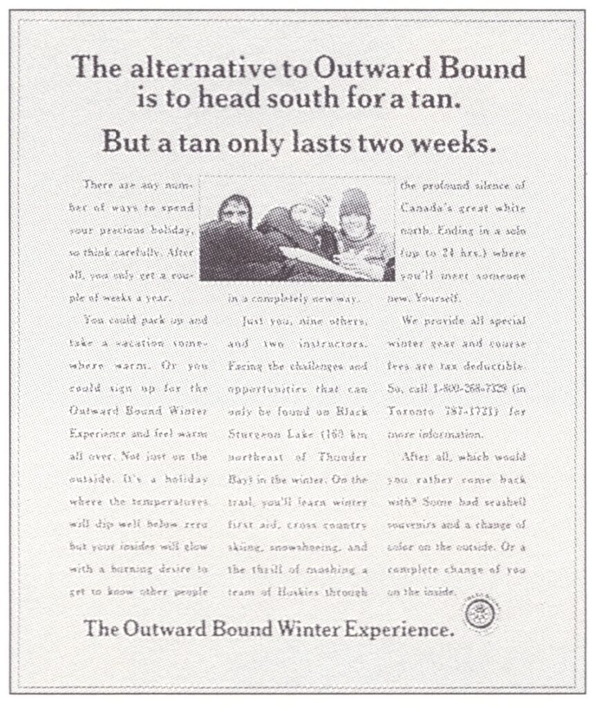 The Alternative To Outward Bound...