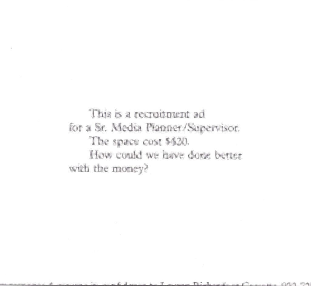 Recruitment Ad