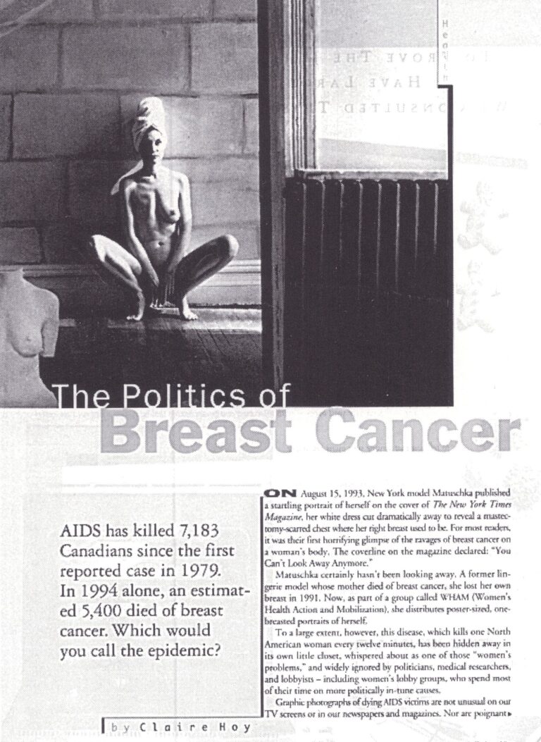 The Politics of Breast Cancer