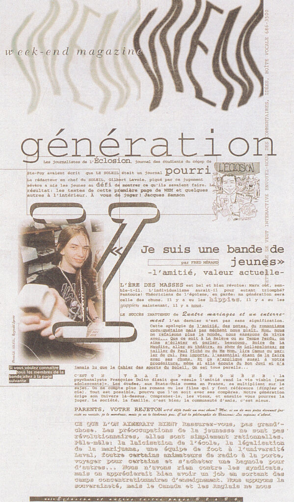 W E M Generation Y