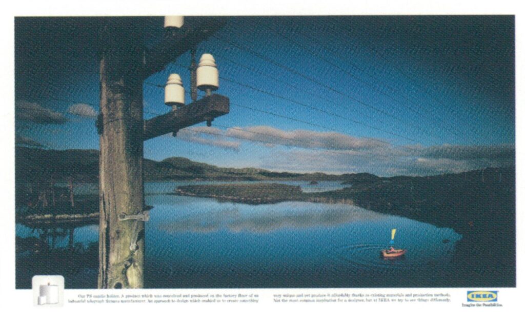 Telephone Pole, Skier, Grocery Cart