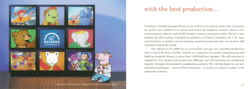 1999 Nelvana Annual Report