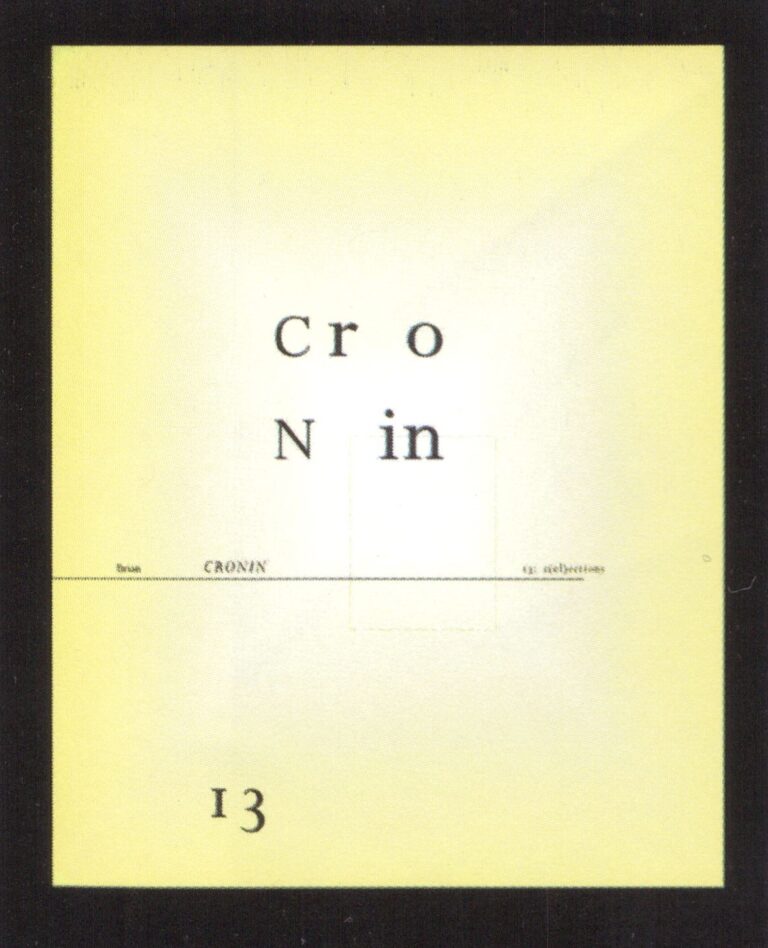 Brian Cronin 13: s(el)ections