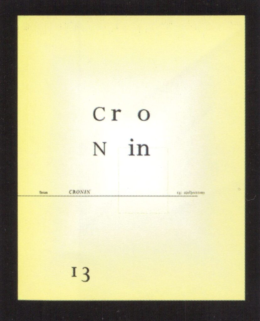 Brian Cronin 13: s(el)ections