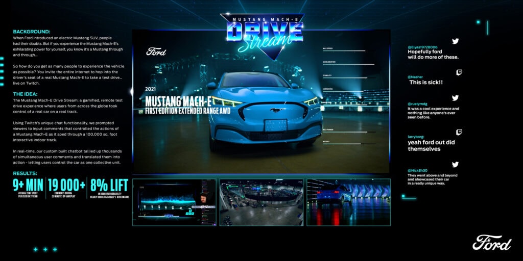 Ford Mustang Mach-E Drive Stream