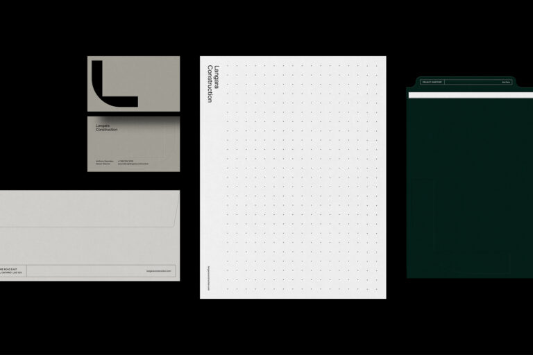 Langara Construction Brand Identity