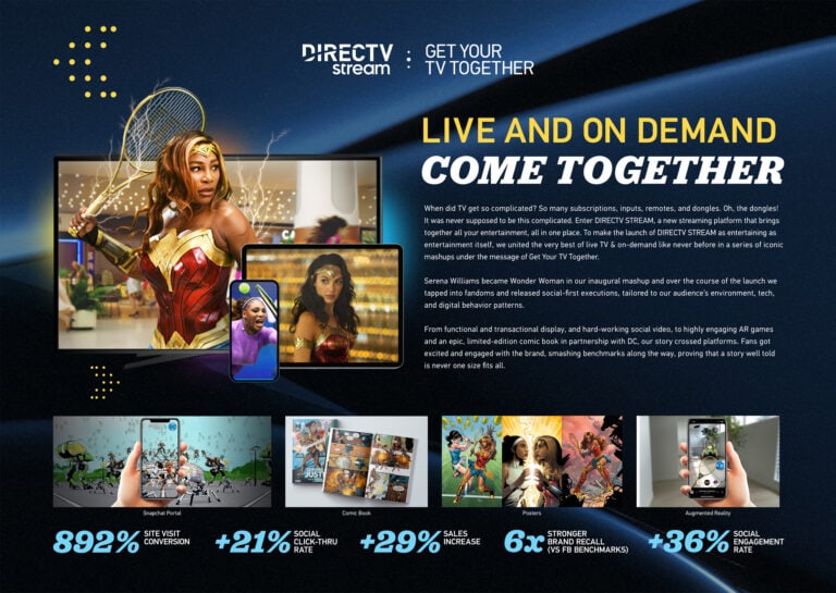 DIRECTV Stream Serena Williams x Wonder Woman