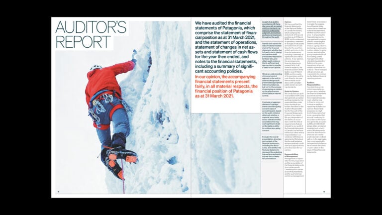 Patagonia Annual Report