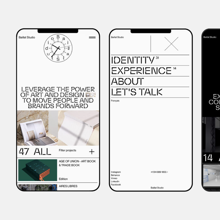 Baillat Studio Website