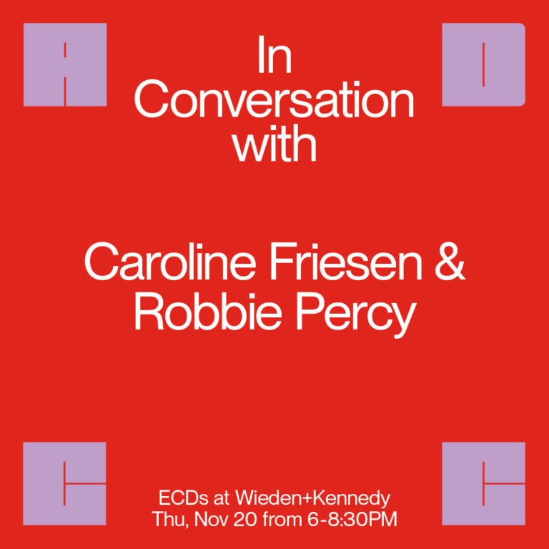 In Conversation with 
Caroline Friesen & Robbie Percy