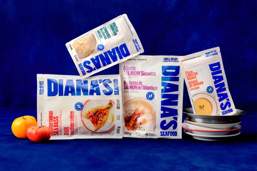 Diana's Seafood Packaging Family