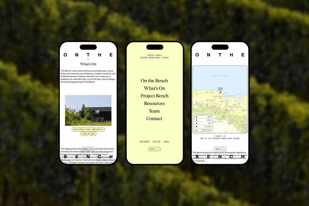 On the Bench – Design Program