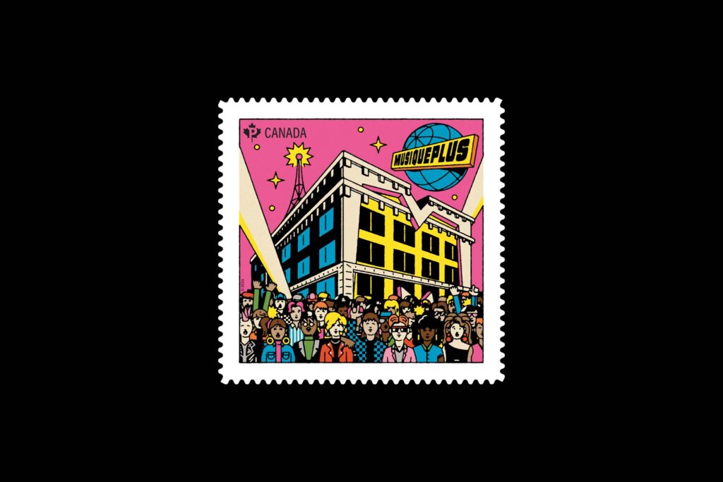 Much Music and Musique Plus Stamp