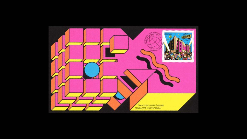 Much Music and Musique Plus Stamp