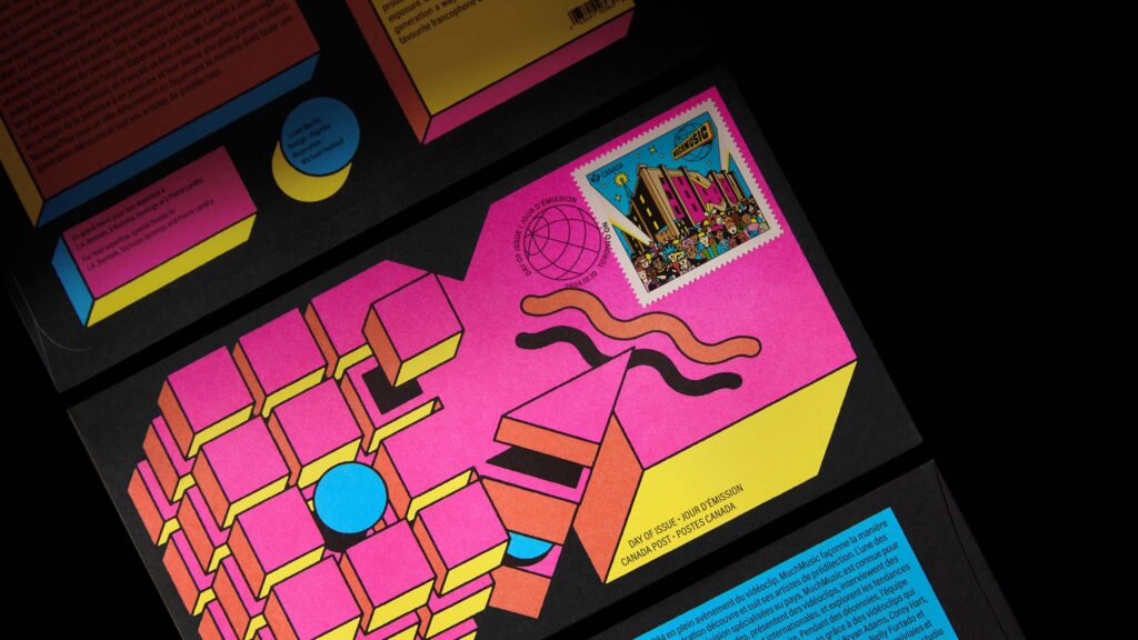 Much Music and Musique Plus Stamp