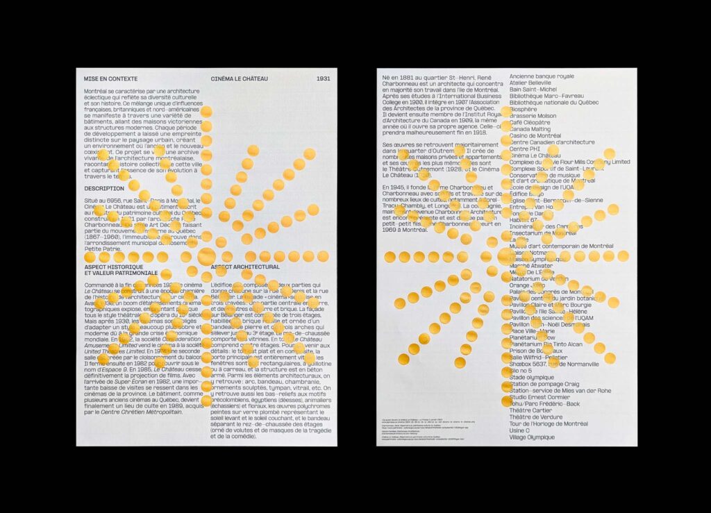 Dépliant Cinéma Le Château