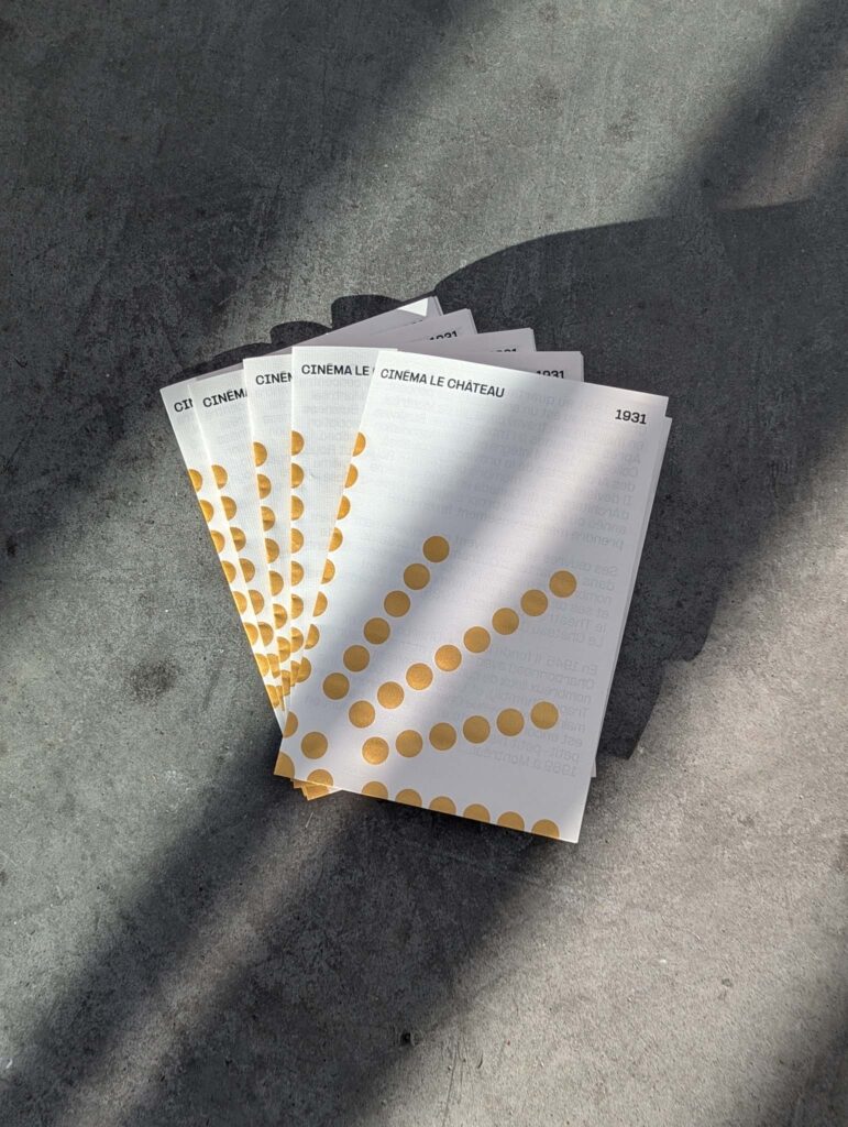 Dépliant Cinéma Le Château