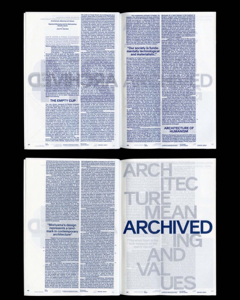 Draft / Craft: The Toronto Reference Library Construction Archive