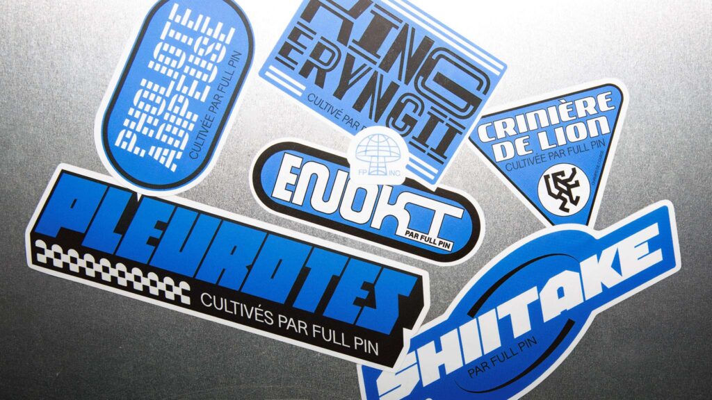 Full Pin Gourmet Mushrooms Rebrand